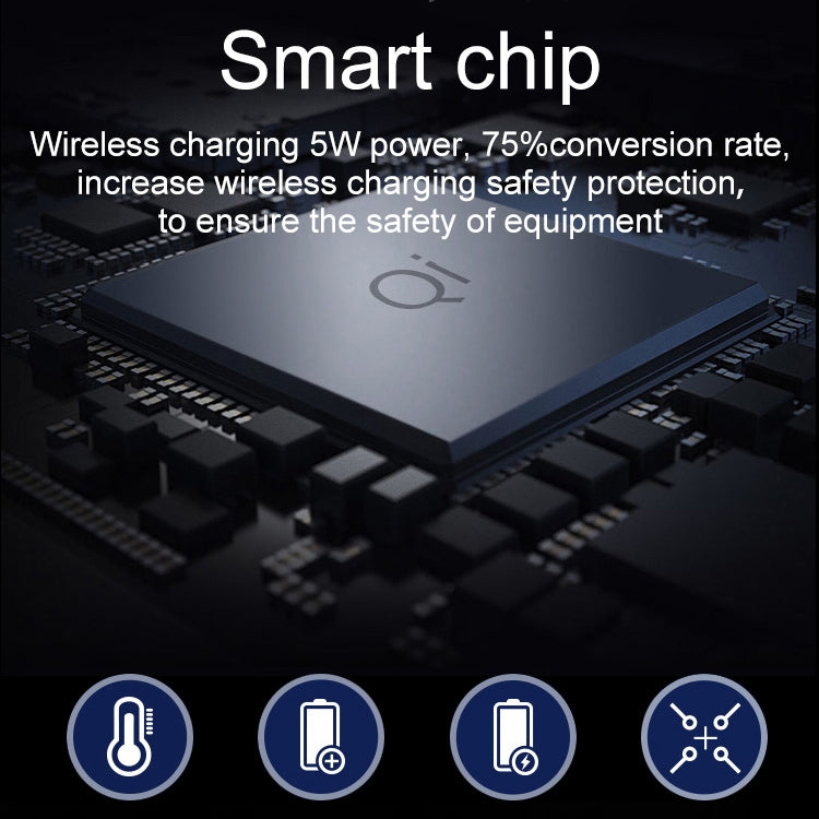 OJD-36 QI Standard 10W Lighting Wireless Charger Rubber Mouse Pad, Size: 26.2 x 19.8 x 0.65cm