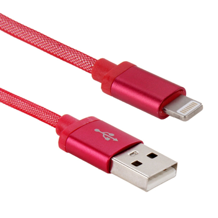 1m Net Style Metal Head 8 Pin to USB Data / Charger Cable