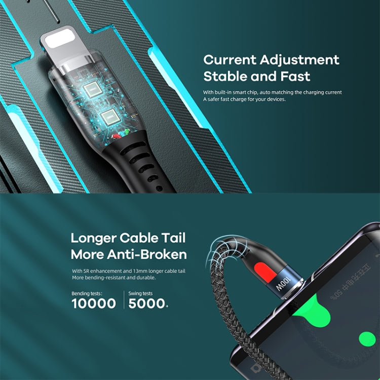 REMAX RC-188i Lesu Pro 1m PD20W Type-C to 8 Pin Aluminum Alloy Braid Fast Charging Data Cable, Type-C to 8 Pin