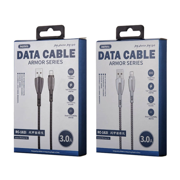 REMAX RC-162i Armor Series 3A USB to 8 Pin Charging Cable, Cable Length: 1m, 8 Pin