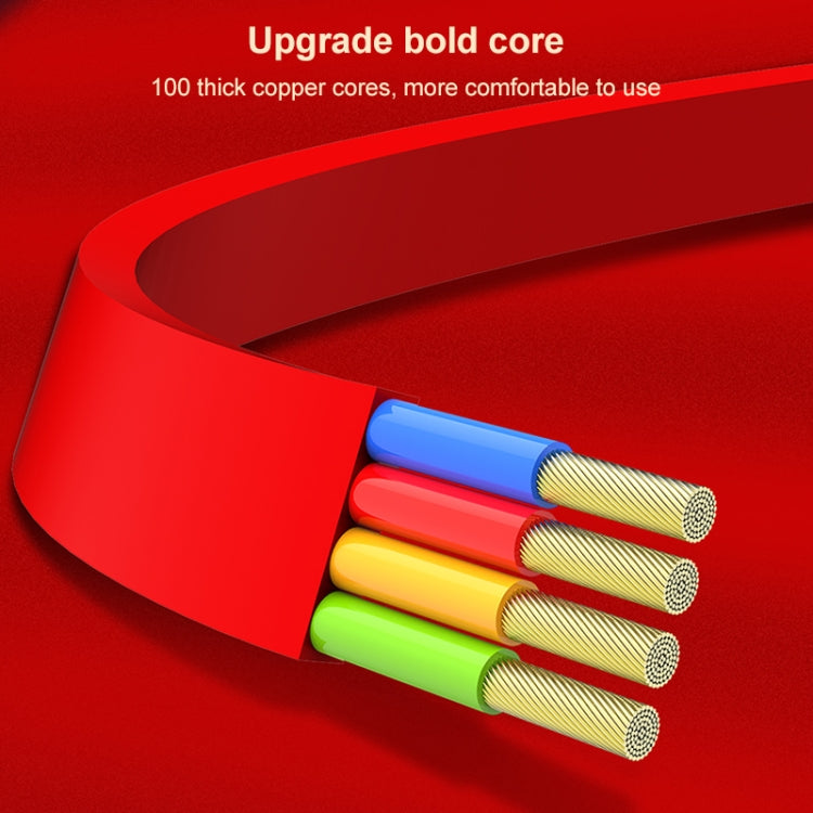 K042 1.2m 3A 3 in 1 USB to 8 Pin + USB-C / Type-C + Micro USB Bull Head Retractable Data Cable