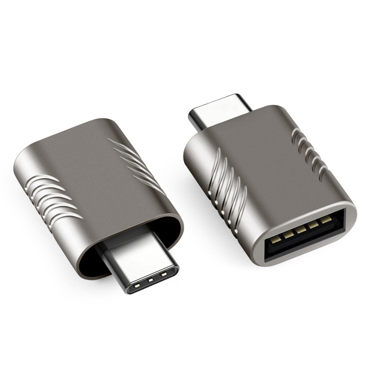 Adaptateur USB-C/Type-C mâle vers USB 3.0 femelle en alliage de zinc, 2 pièces SBT-148, couleur champagne doré, gris cosmique, argent spatial