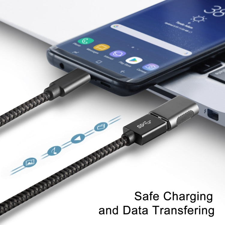 2 PCS SBT-158 USB-C / Type-C Male to USB 3.0 Female Zinc Alloy Adapter, SBT-158 Black, SBT-158 Gold, SBT-158 Rose Gold, SBT-158 Silver