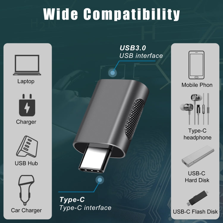 Adaptateur USB-C/Type-C mâle vers USB 3.0 femelle en alliage de zinc, 2 pièces, SBT-158 noir, SBT-158 or, SBT-158 or rose, SBT-158 argent