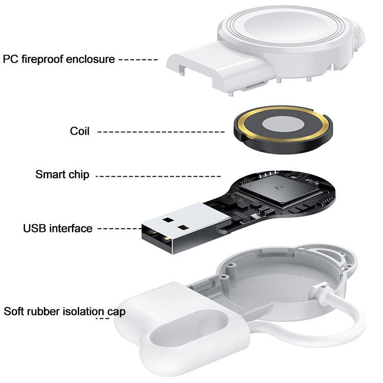 adj-983 Portable Magnetic Wireless Charger for Apple Watch, adj-983