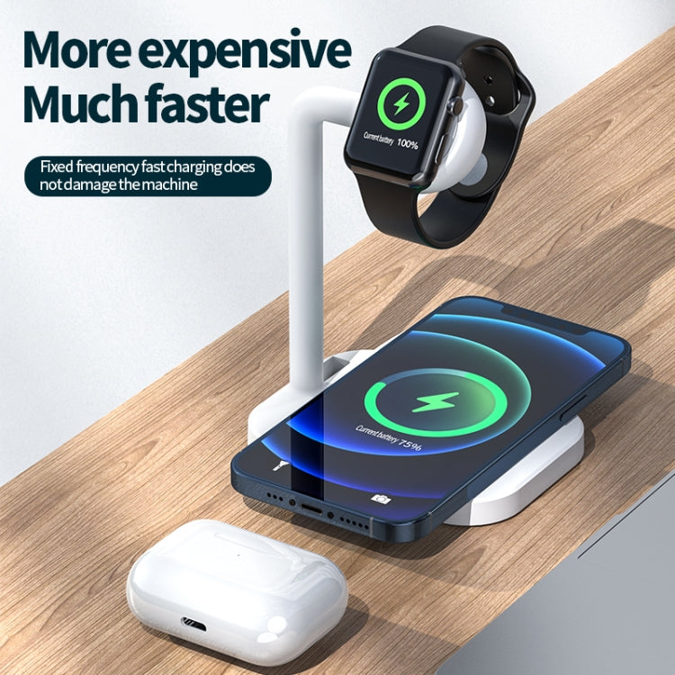 adj-984 2 in 1 Electromagnetic Induction Wireless Charger for Mobile Phones & Apple Watches & AirPods