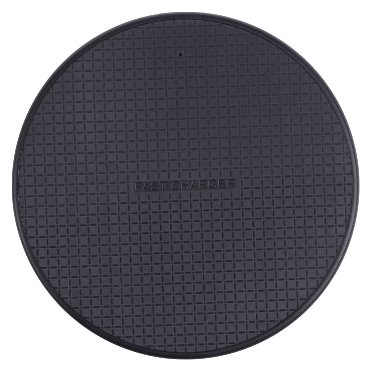 Chargeur sans fil rond en plastique à motif écossais QI 10 W, plastique