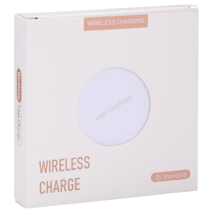 10W QI Plaid Pattern Round Metal Wireless Charger, 10W Metal