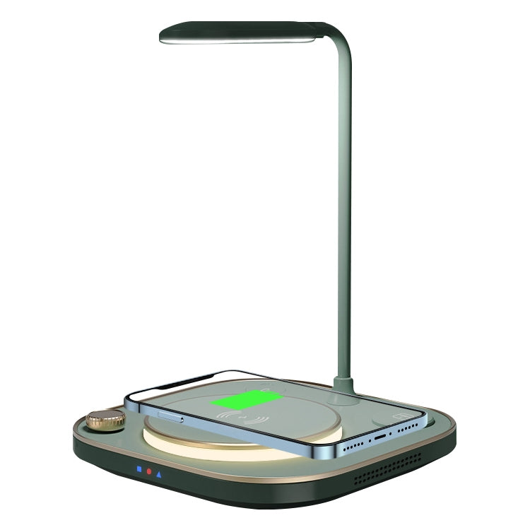 X3 15W 3 in 1 Wireless Charger, Table Lamp, X3 Green, X3 White