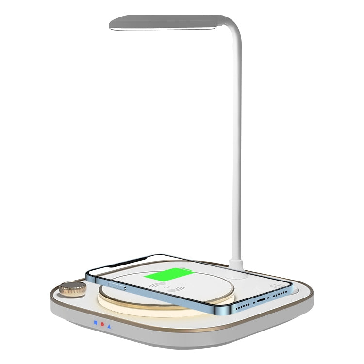 X3 15W 3 in 1 Wireless Charger, Table Lamp, X3 Green, X3 White