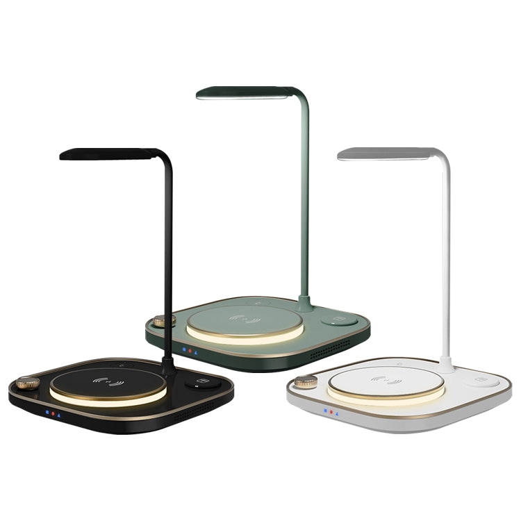 X3 15W 3 in 1 Wireless Charger, Table Lamp, X3 Green, X3 White