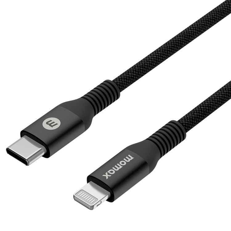 MOMAX DL51D Type-C / USB-C to 8 Pin PD Braided Fast Charging Cable, Length: 1.2m