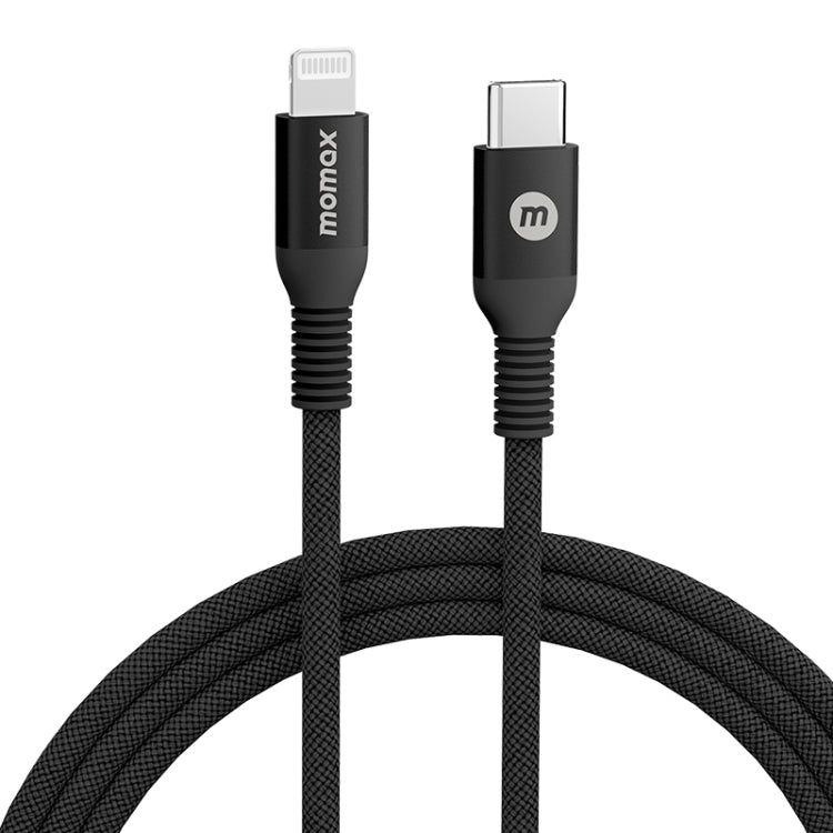 Câble de charge rapide tressé MOMAX DL51D Type-C / USB-C vers PD 8 broches, longueur : 1,2 m