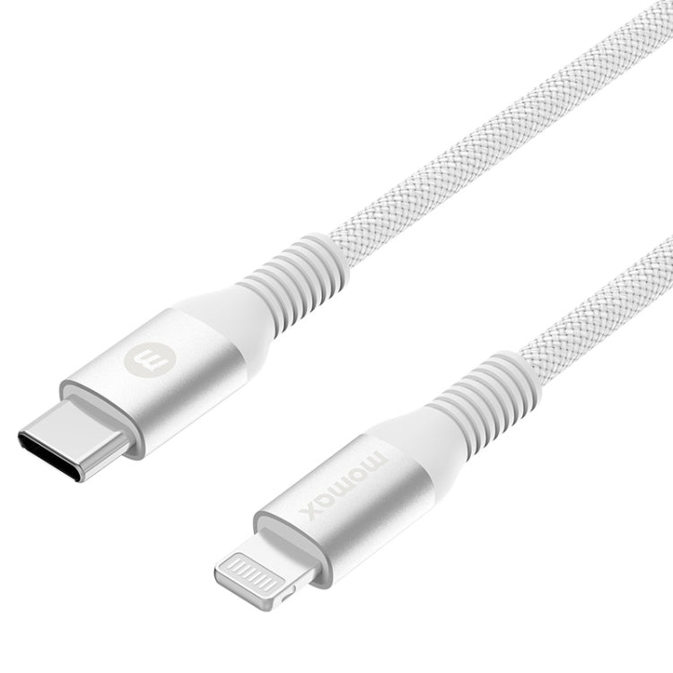 Câble de charge rapide tressé MOMAX DL51D Type-C / USB-C vers PD 8 broches, longueur : 1,2 m