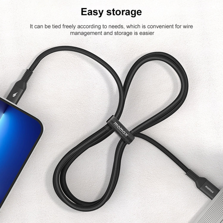MOMAX DL51D Type-C / USB-C to 8 Pin PD Braided Fast Charging Cable, Length: 1.2m