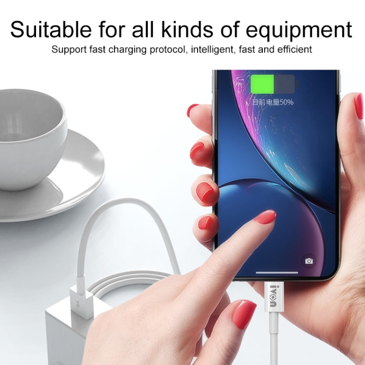 IVON CA70 8 Pin Fast Charging Data Cable, Length: 3m, 8 Pin, Length: 3m