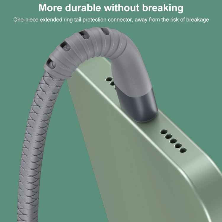 IVON CA92 2.4A Max USB to 8 Pin Rubber Fast Charging Data Cable, Length: 1.5m, 8 Pin