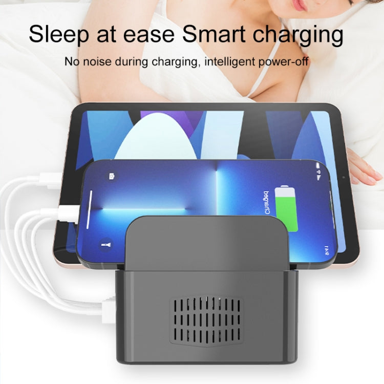 YFY-A52 100W 2.4A 7 x USB Ports Smart Charging Station with Phone & Tablet Stand, YFY-A52