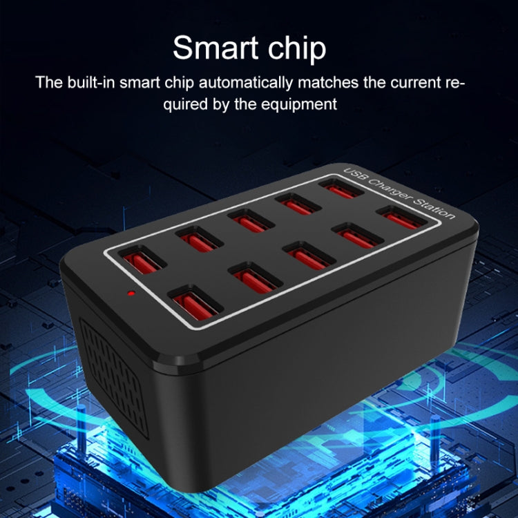 YFY-A91 40W 10 USB Ports Smart Charging Station, YFY-A91