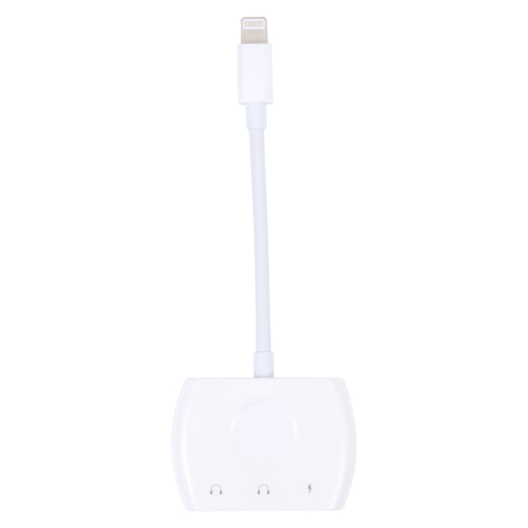 8 Pin Male to Dual 8 Pin+ 3.5mm Audio Female Headphone Adapter Adapter, 8 Pin Male to Dual 8 Pin+ 3.5mm