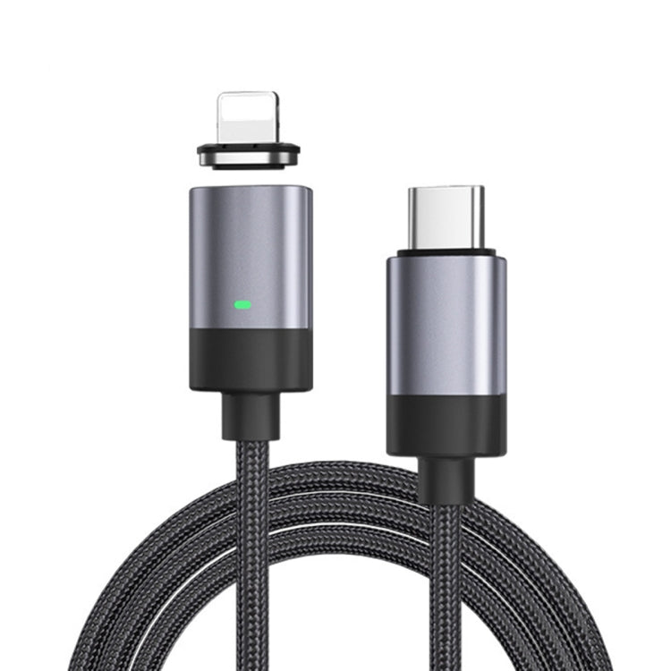 Câble de données magnétique USB-C/Type-C 27 W vers 8 broches, charge rapide, style : câble de 1 m + tête magnétique, 8 broches