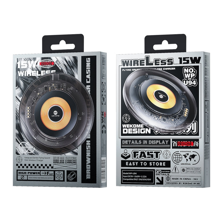 WK WP-U94 15W Flying Saucer Desktop Wireless Charger