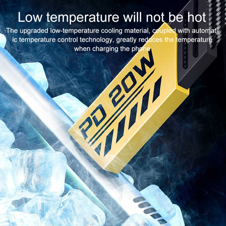 WK WDC-189 Armor Series 2 in 1 65W USB-C/Type-C to USB-C/Type-C+8 Pin Magnetic Data Cable, Length: 1.2m, USB-C/Type-C to USB-C/Type-C+8 Pin