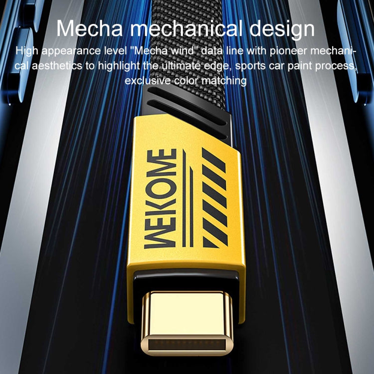 WK WDC-189 Armor Series 2 in 1 65W USB-C/Type-C to USB-C/Type-C+8 Pin Magnetic Data Cable, Length: 1.2m, USB-C/Type-C to USB-C/Type-C+8 Pin