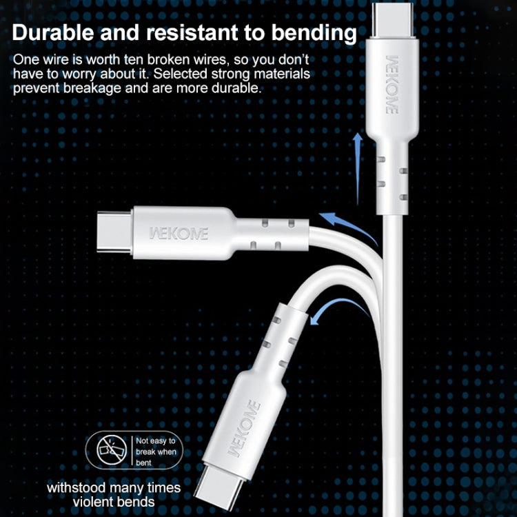 WEKOME WDC-01 Tidal Energy Series 2.4A USB to 8 Pin PVC Data Cable, Length: 1m, USB to 8 Pin