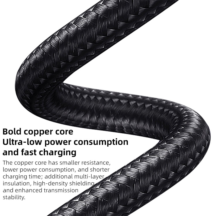 Mutural Li-CC004 1.2m 10W Digital Display USB to 8 Pin Charging Data Cable, USB to 8 Pin