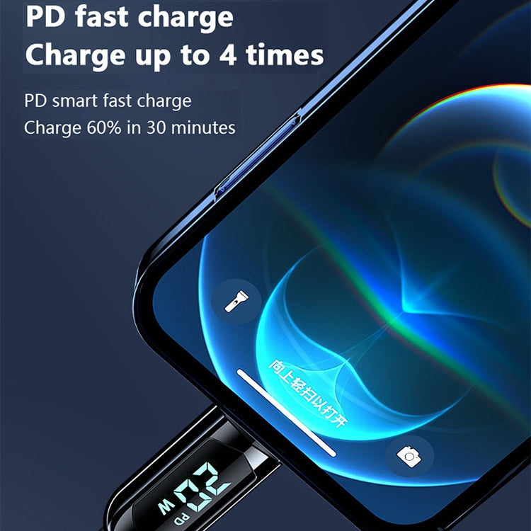 Mutural Li-CC004 1.2m 10W Digital Display USB to 8 Pin Charging Data Cable, USB to 8 Pin