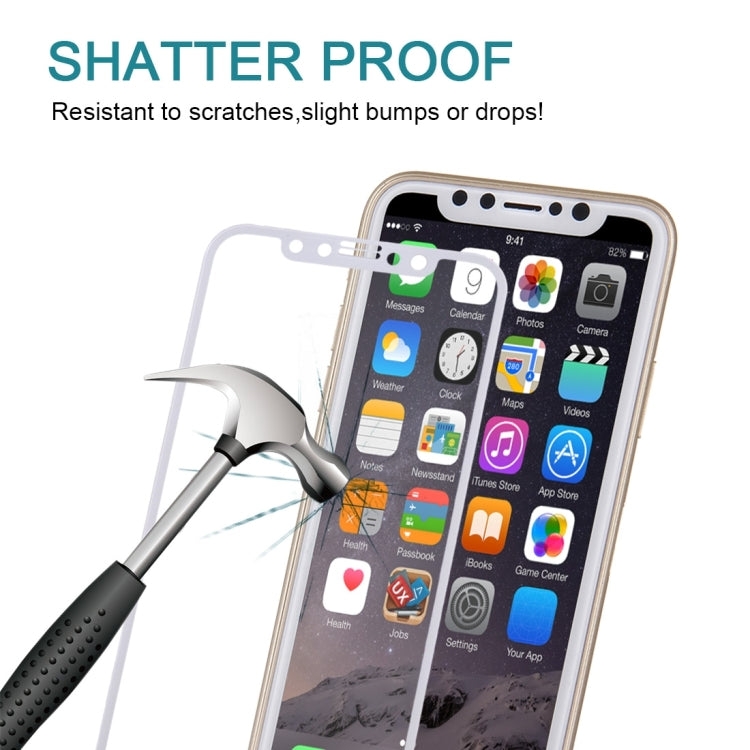 For iPhone X   0.3mm 9H Surface Hardness 4D Curved Full Screen Tempered Glass Screen Protector