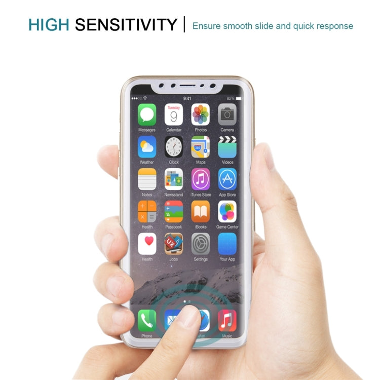 For iPhone X   0.3mm 9H Surface Hardness 4D Curved Full Screen Tempered Glass Screen Protector