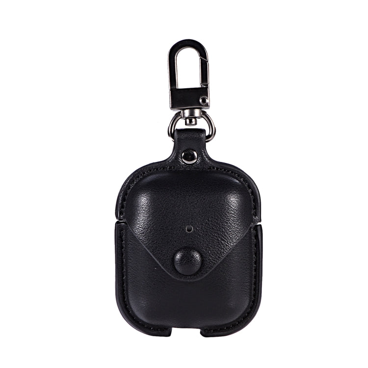 PU Leather Wireless Bluetooth Earphone Protective Case for Apple AirPods 1 / 2, with Metal Buckle, For Apple AirPods 1 / 2