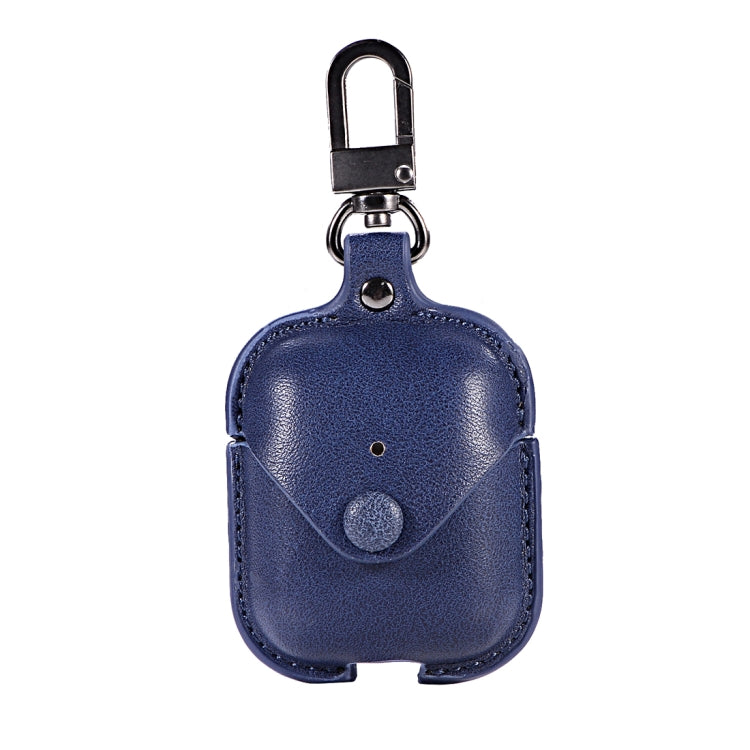 PU Leather Wireless Bluetooth Earphone Protective Case for Apple AirPods 1 / 2, with Metal Buckle, For Apple AirPods 1 / 2