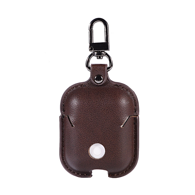 PU Leather Wireless Bluetooth Earphone Protective Case for Apple AirPods 1 / 2, with Metal Buckle, For Apple AirPods 1 / 2