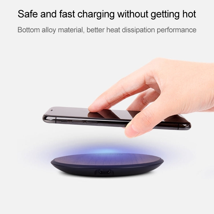 Musor 2 PCS 10W Phone Fast Charging Walnut Wireless Charger