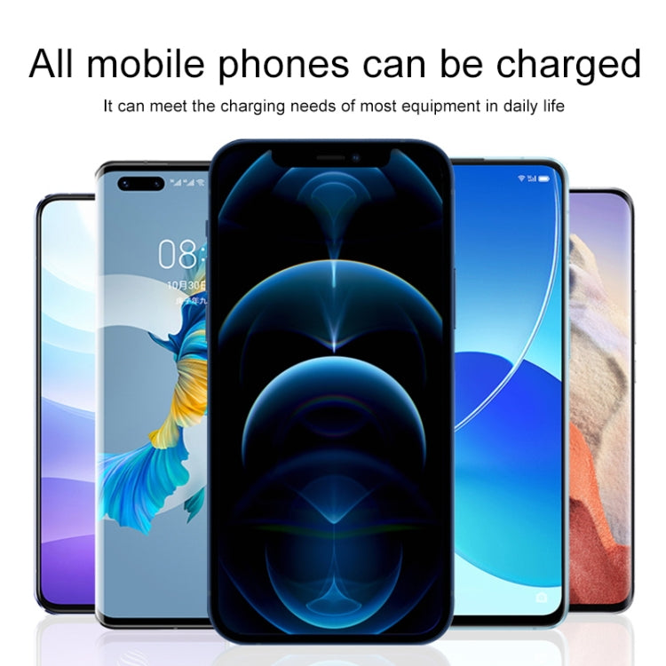 100W 6A Type-C to 8 Pin+Type-C+Micro USB Charging Data Cable, 1.3m