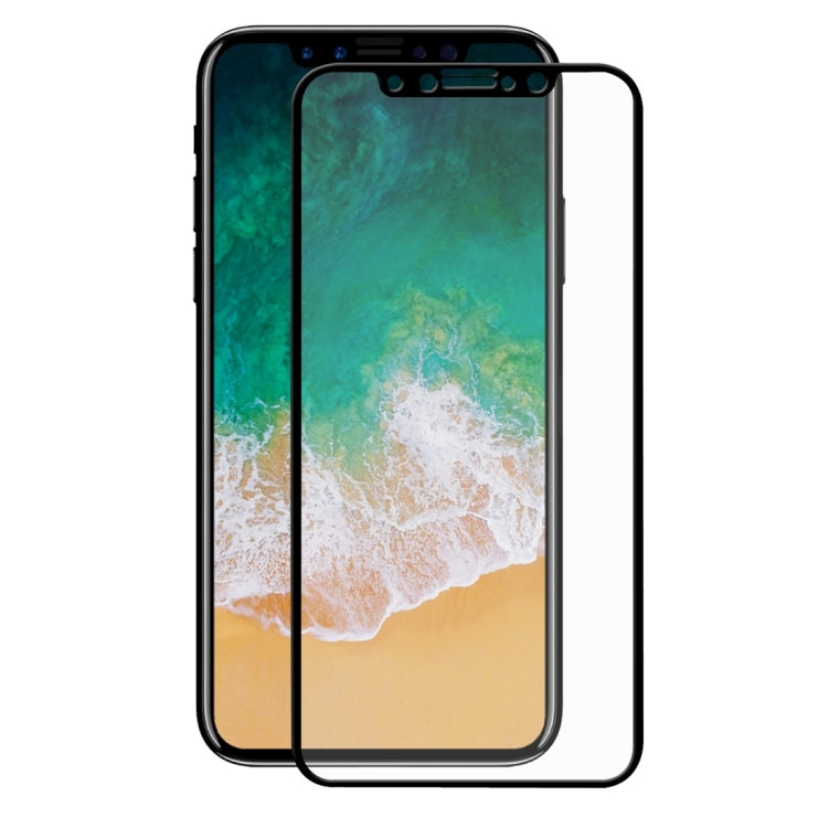 For iPhone X ENKAY Hat-Prince 0.26mm 9H Surface Hardness 2.5D Explosion-proof Full Screen Tempered Glass Screen Film, For X (0.26mm 2.5D)