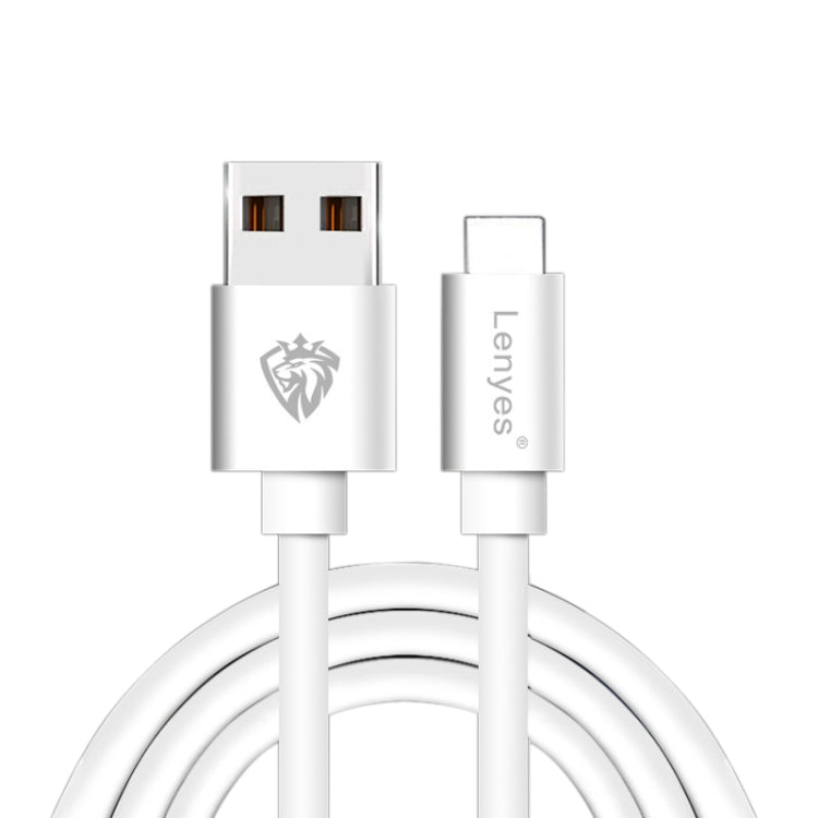 Lenyes LC701 1m 2.4A Output USB to 8 Pin PVC Data Sync Fast Charging Cable, 1m 8 Pin