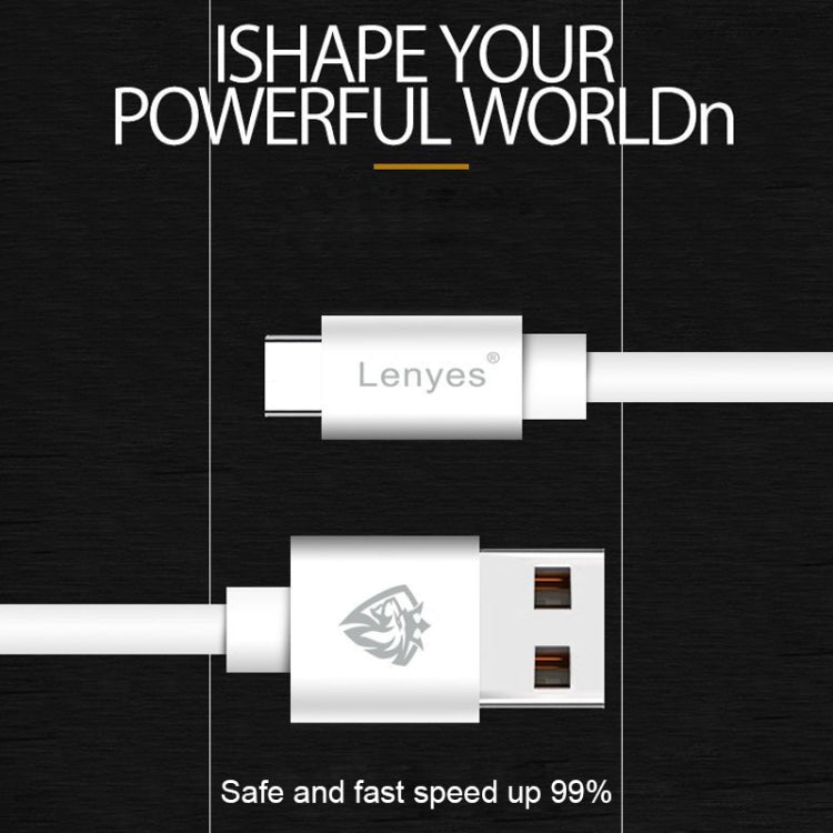 Lenyes LC701 1m 2.4A Output USB to 8 Pin PVC Data Sync Fast Charging Cable, 1m 8 Pin