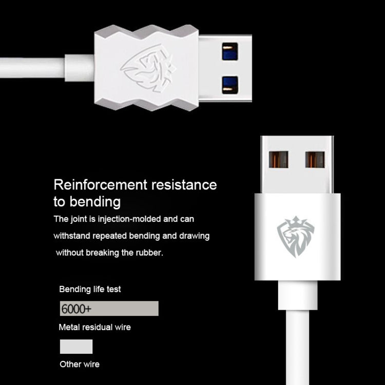 Lenyes LC701 1.5m 2.4A Output USB to 8 Pin PVC Data Sync Fast Charging Cable, 1.5m 8 Pin
