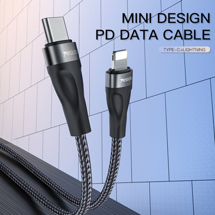 Yesido CA82 2.4A USB-C / Type-C to 8 Pin Charging Cable, Length: 30cm, CA82