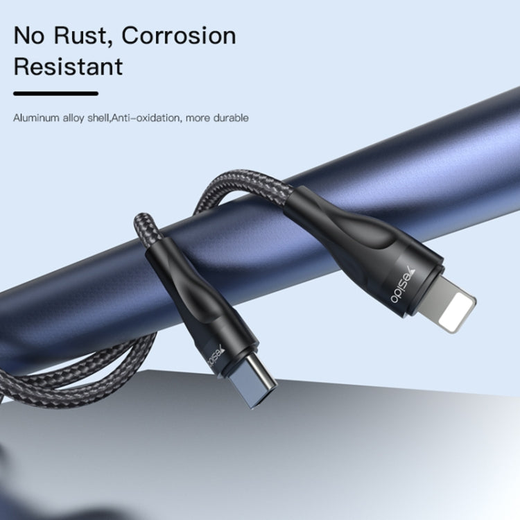 Yesido CA82 2.4A USB-C / Type-C to 8 Pin Charging Cable, Length: 30cm, CA82