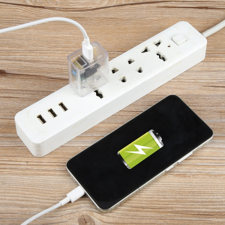 2A USB Transparent Charger, Specification: US Plug, US Plug