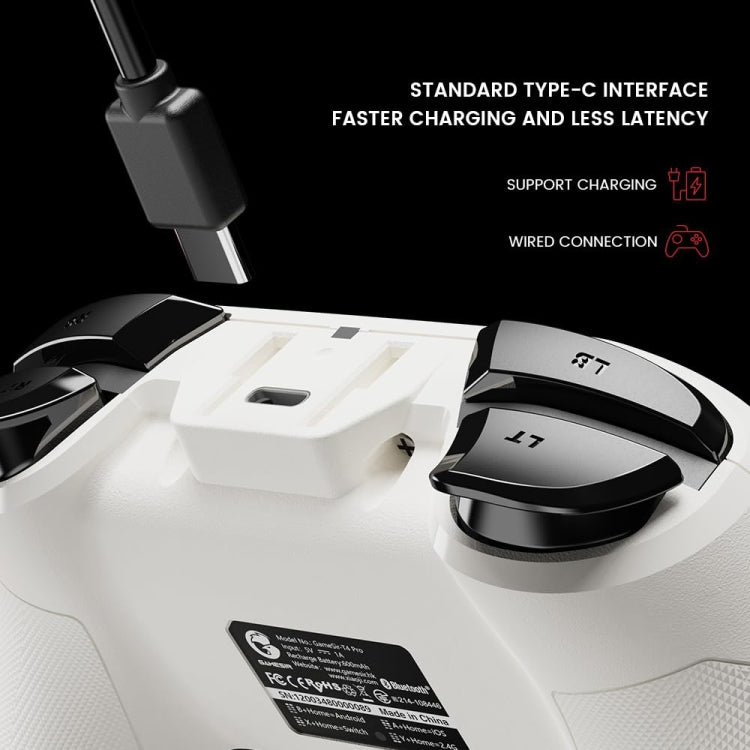 GameSir T4 Pro 2.4G Wireless Gamepad Game Controller with USB Receiver for PC / Switch / iOS / Android