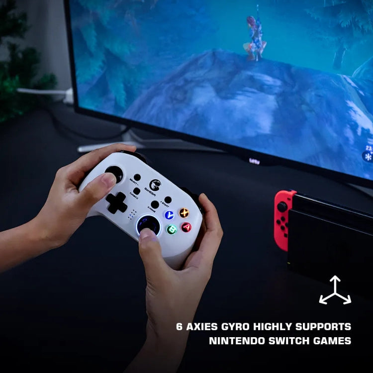 GameSir T4 Pro 2.4G Wireless Gamepad Game Controller with USB Receiver for PC / Switch / iOS / Android, T4 Pro