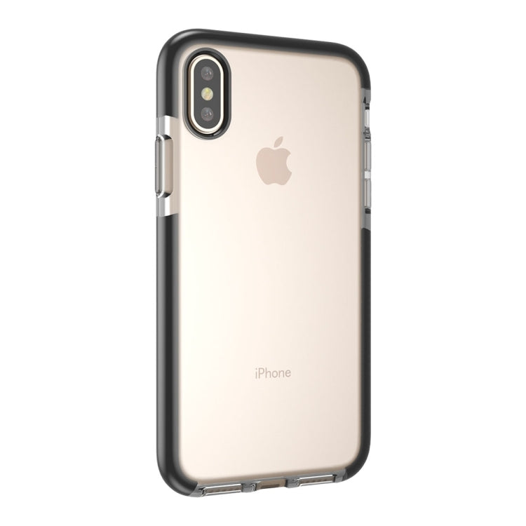 For iPhone X / XS  Fashion Transparent Texture Anti-collision TPU Protective Case, For X
