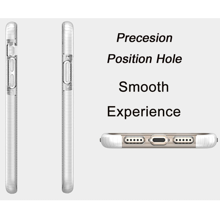 For iPhone X / XS  Fashion Transparent Texture Anti-collision TPU Protective Case, For X