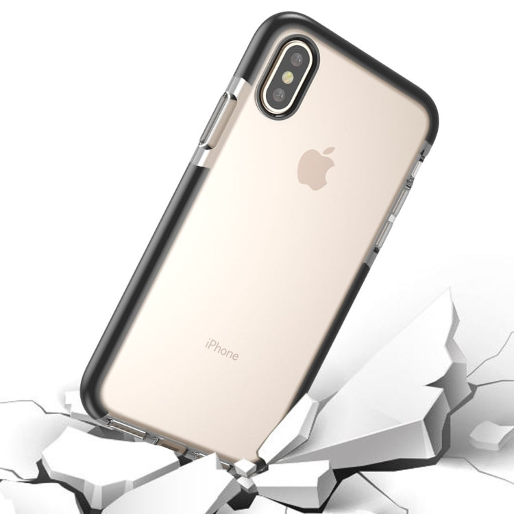 For iPhone X / XS  Fashion Transparent Texture Anti-collision TPU Protective Case, For X